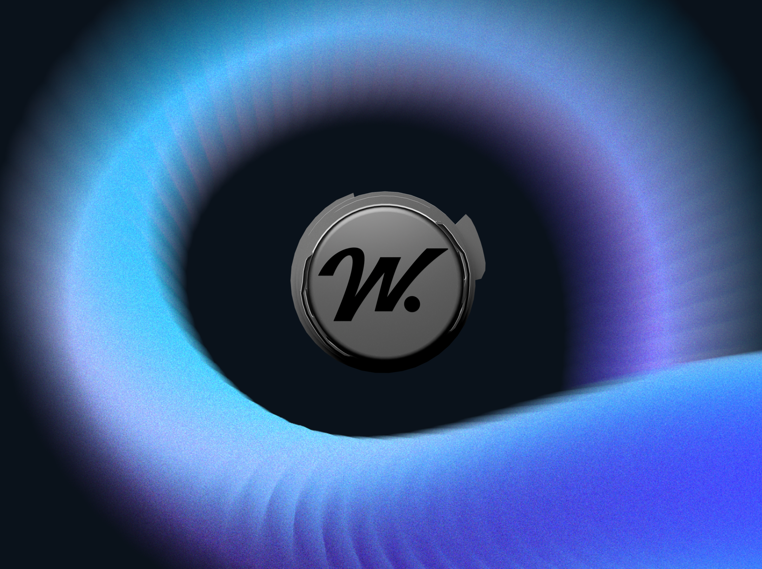 Witsee bowling sensor surrounded by a blue motion trail
